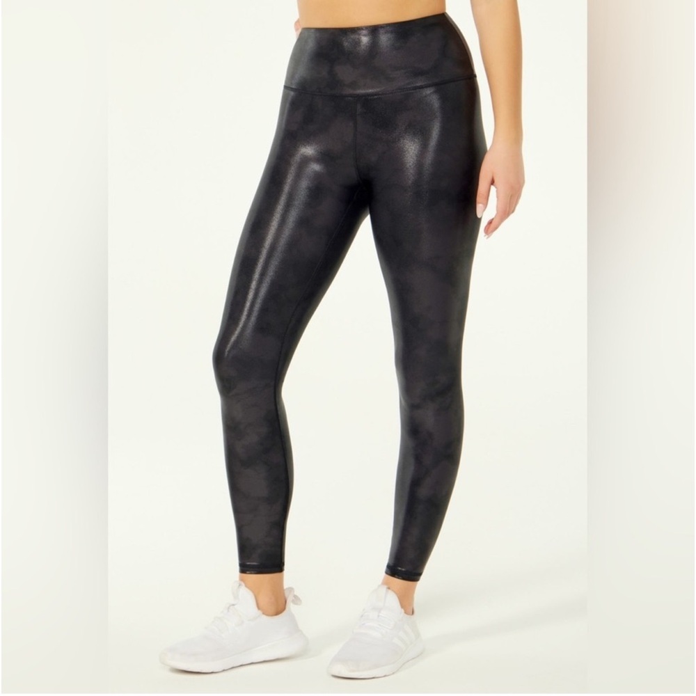 CYCLE HOUSE BLACK OMBRÉ MATTE FOIL leggings